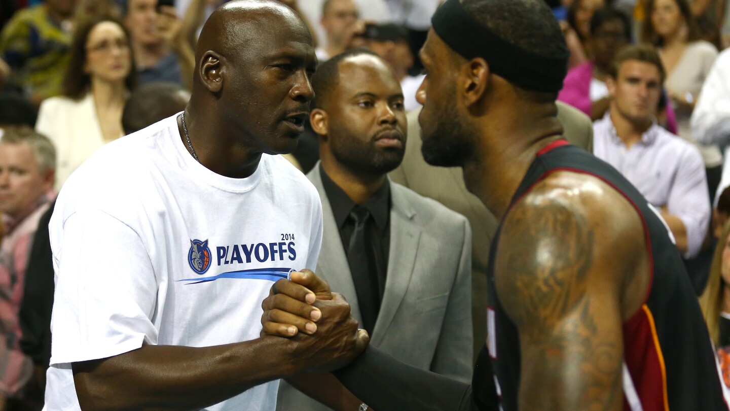 Michael jordan 2025 lebron james